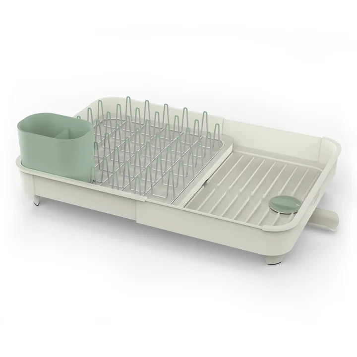 Extend Drainer, light gray / green from Joseph Joseph