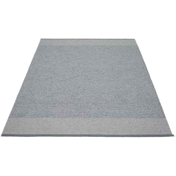 Edit Carpet, 180 x 260 cm, granit / gray / gray metallic by Pappelina
