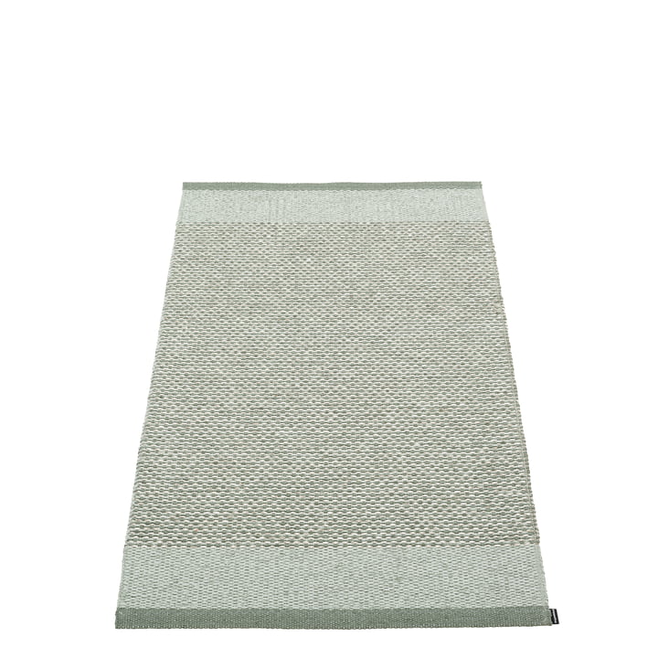 Edit Carpet, 70 x 120 cm, army / sage / stone metallic by Pappelina