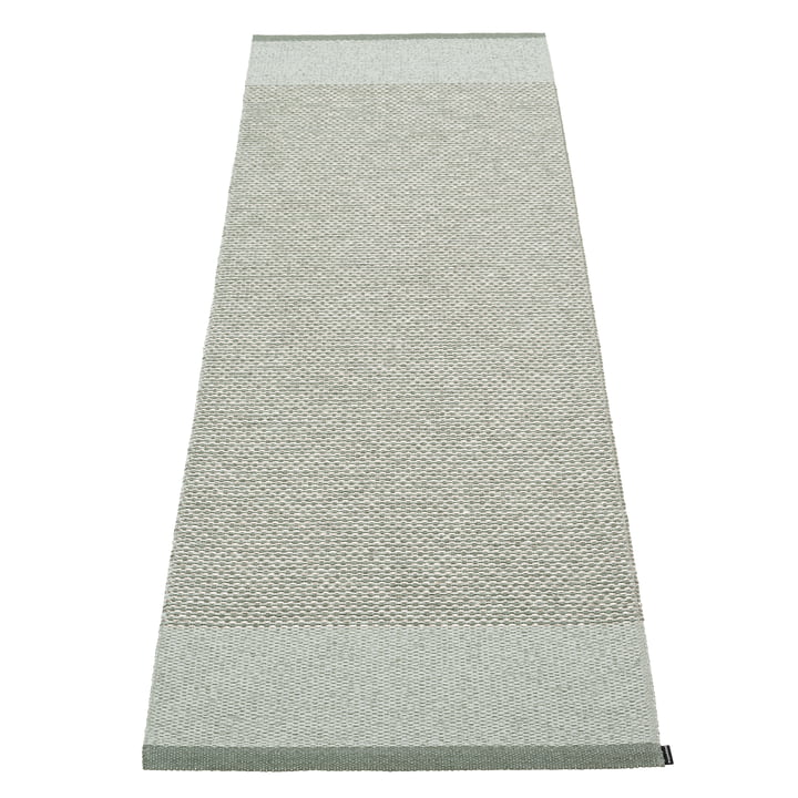 Edit Carpet, 70 x 200 cm, army / sage / stone metallic by Pappelina