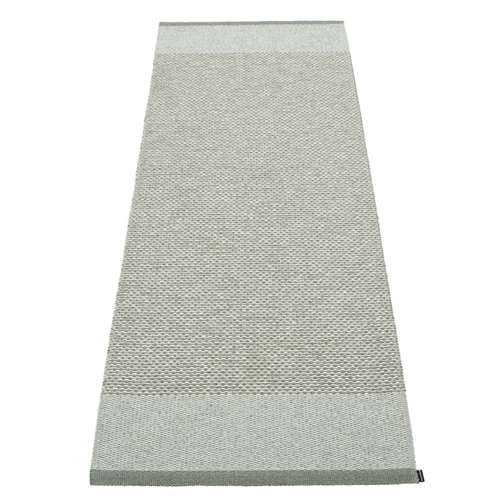 Edit Carpet, 70 x 200 cm, army / sage / stone metallic by Pappelina