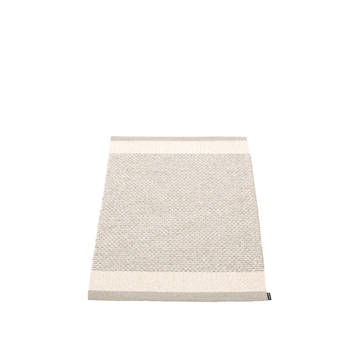Edit Carpet, 60 x 85 cm, linen / vanilla / stone metallic by Pappelina