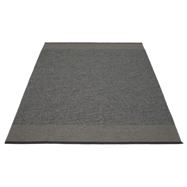 Edit Carpet, 180 x 260 cm, edit black / charcoal / granit metallic by Pappelina