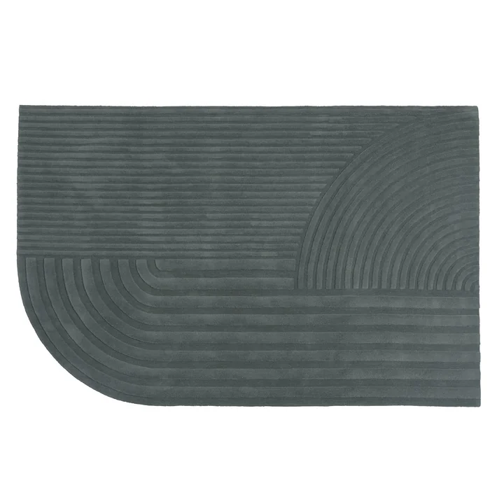 Relevo Carpet, 200 x 300 cm, dark green from Muuto
