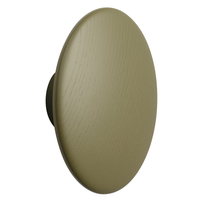 Wall hook " The Dots " single large, brown green of Muuto