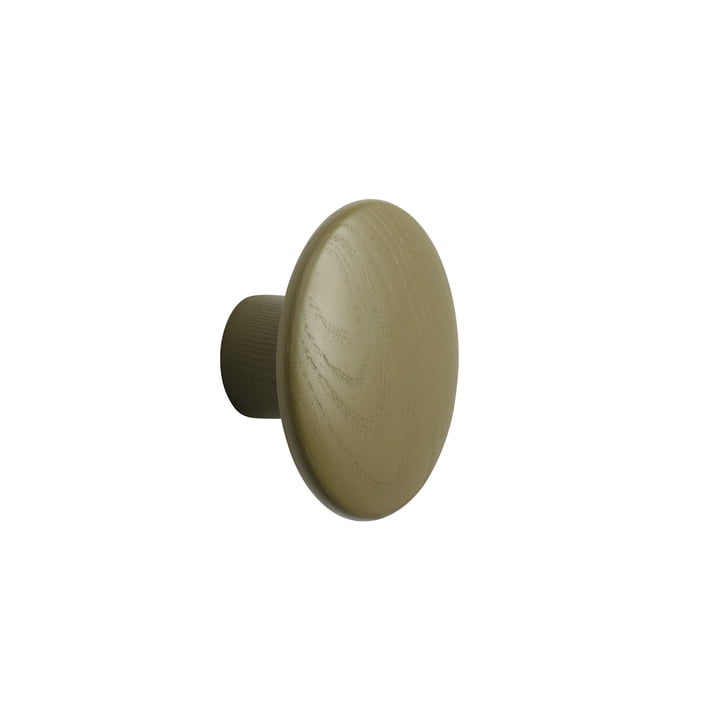 Wall hook "The Dots" single small, brown green from Muuto