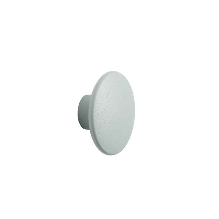 Wall hook "The Dots" single X-Small, sage green from Muuto