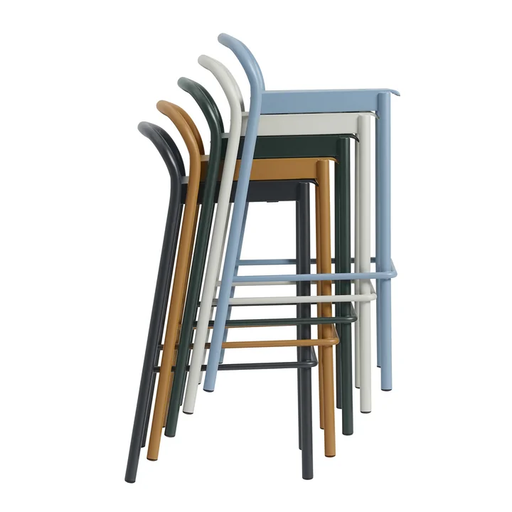 Linear Steel Bar stool outdoor from Muuto