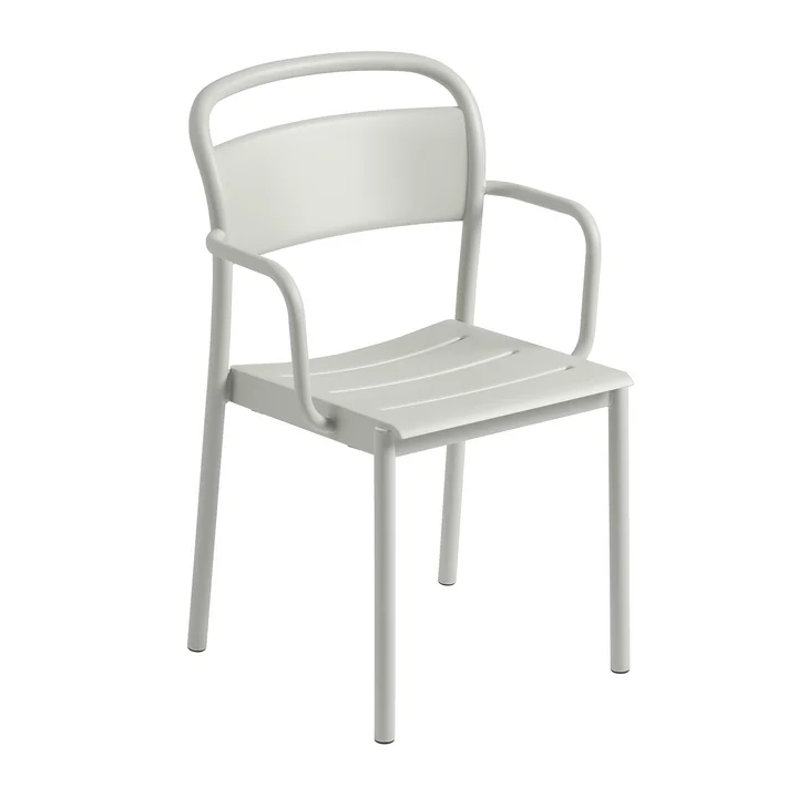 Linear Steel Armchair Outdoor, gray from Muuto