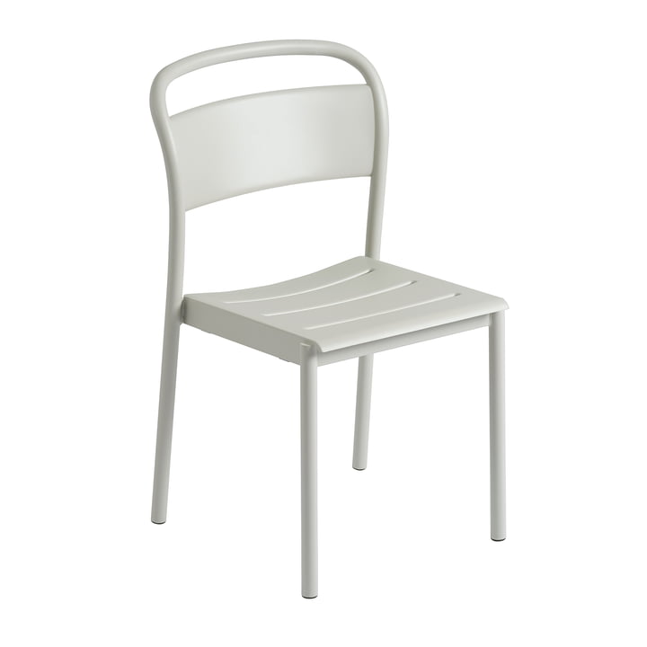Linear Steel Side Chair Outdoor, gray from Muuto