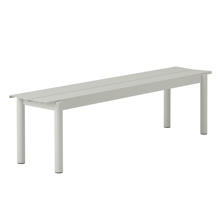 Linear Steel Bench Outdoor, 170 cm, gray from Muuto