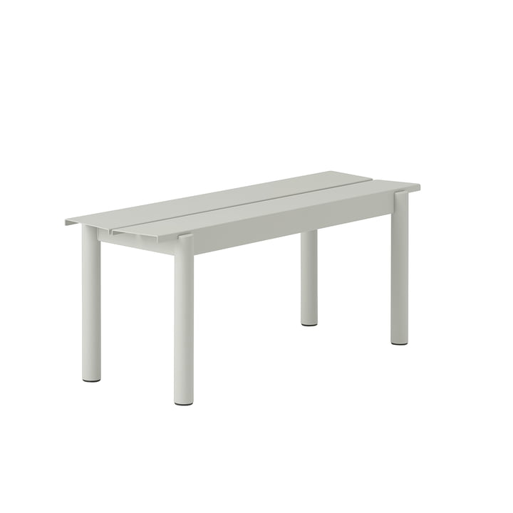 Linear Steel Bench Outdoor, 110 cm, gray from Muuto