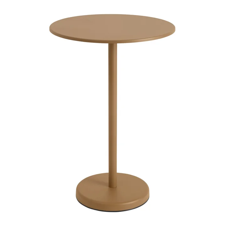 Linear Steel Bistro table outdoor, Ø 70 x H 105 cm, burnt orange from Muuto