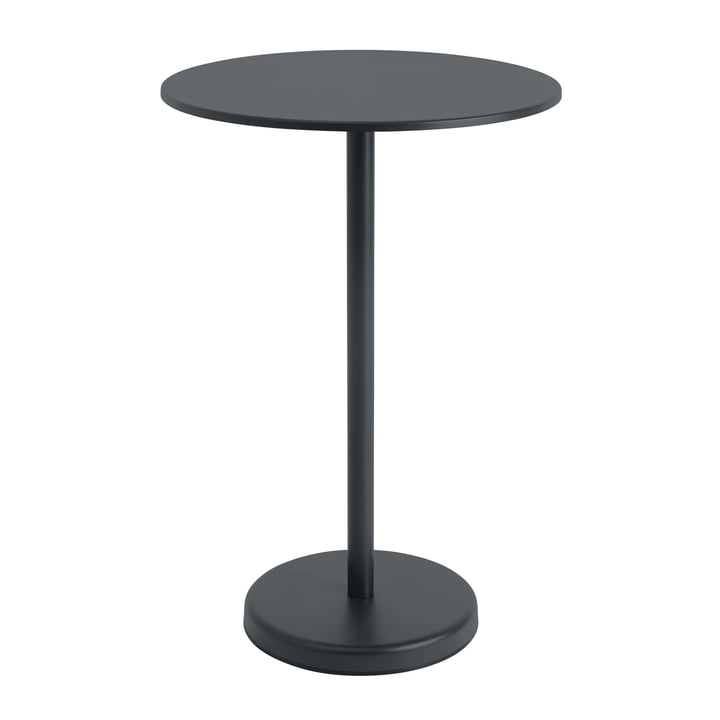 Linear Steel Bistro table outdoor, Ø 70 x H 105 cm, black from Muuto