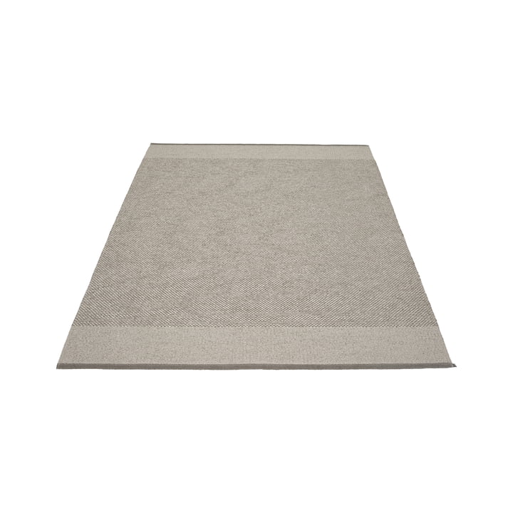 Edit Carpet, 140 x 200 cm, warm grey / stone metallic by Pappelina