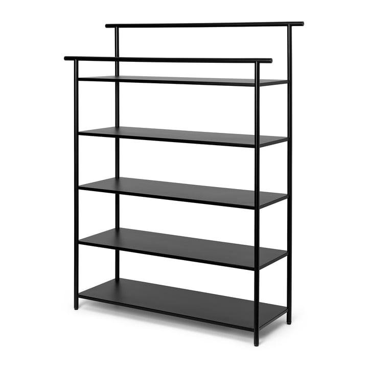Dora Floor shelf, H 10 5. 8 x 82 cm, iron, black by ferm Living
