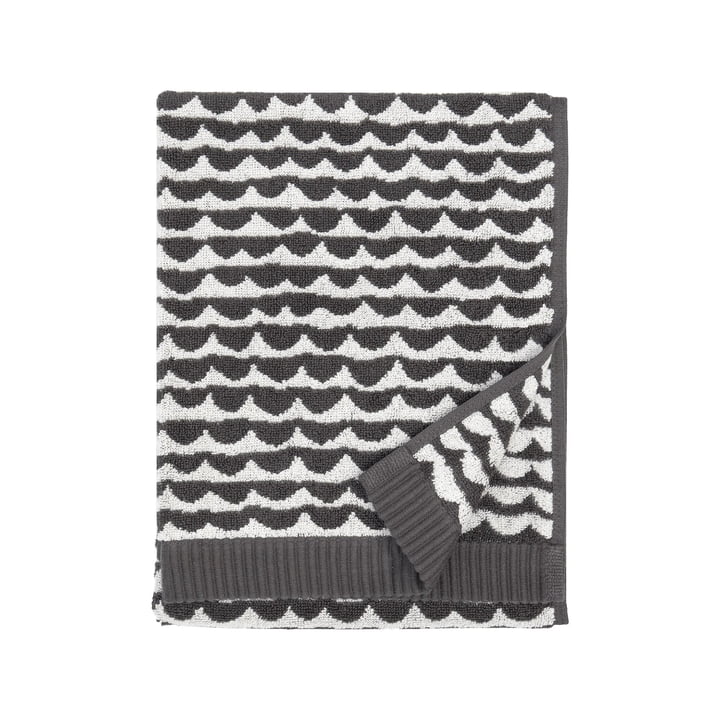 Papajo Towel 50 x 70 cm, white / black from Marimekko