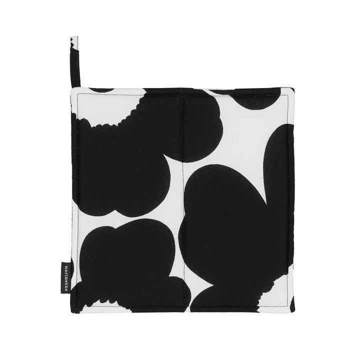 Pieni Unikko Potholder, white / black from Marimekko