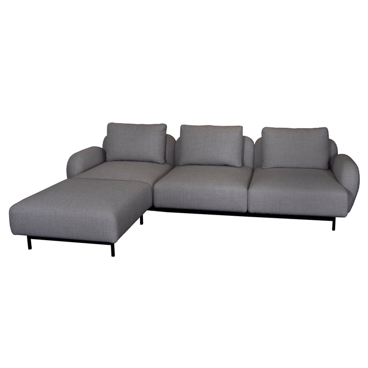 Aura Sofa 2, 3-seater, dark gray, (Cane-line Ambience) by Cane-line