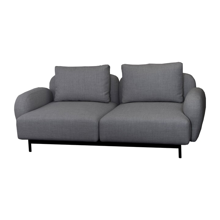 Aura Sofa 10, 2-seater, dark gray, (Cane-line Ambience) from Cane-line