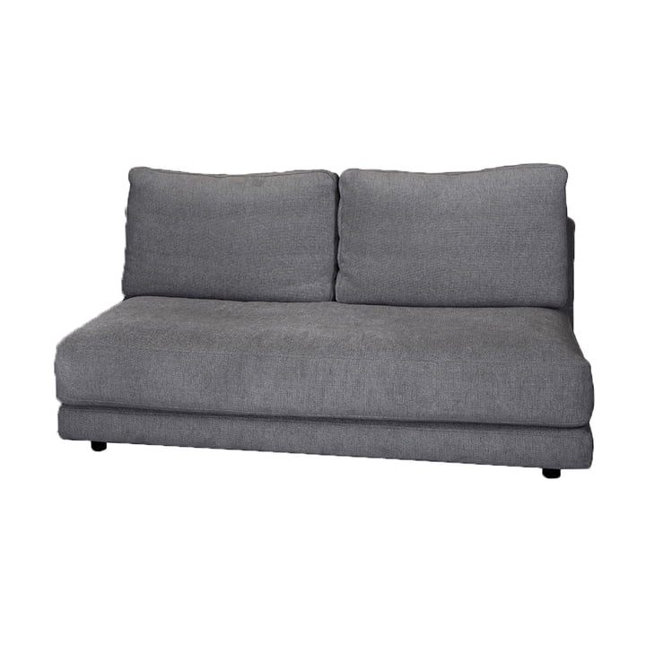 Scale Sofa 2-seater sofa module, dark gray (Cane-line Ambience) by Cane-line