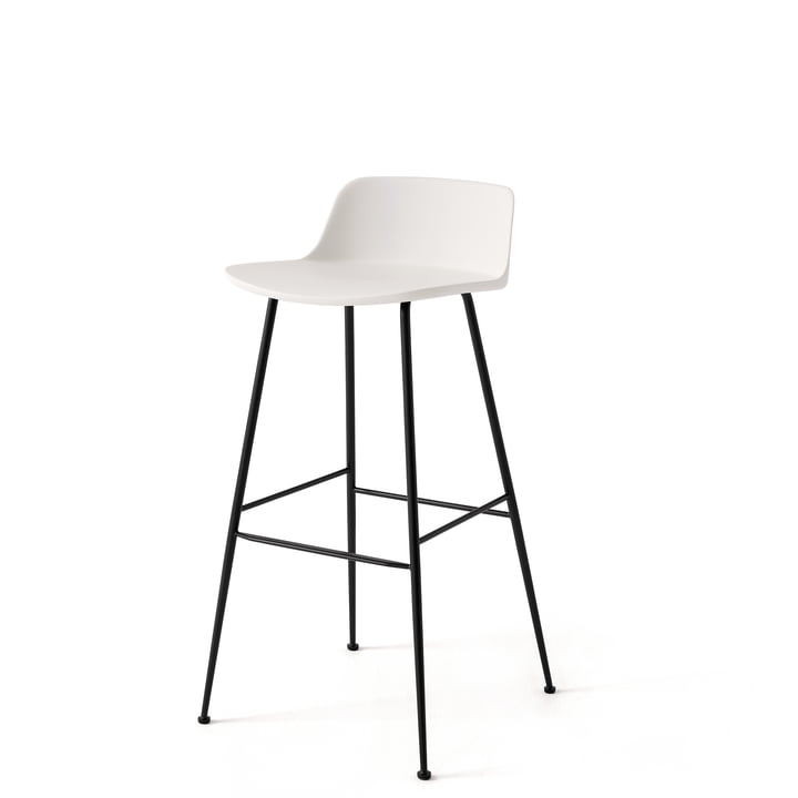 Rely HW86 Bar stool, white / frame black from & Tradition