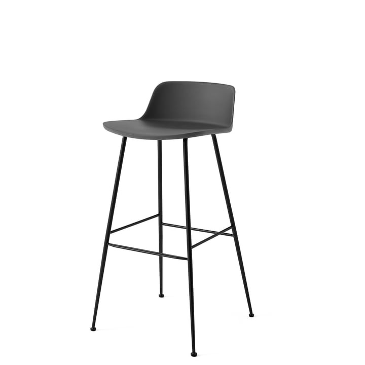 Rely HW86 Bar stool, stone grey / frame black from & Tradition