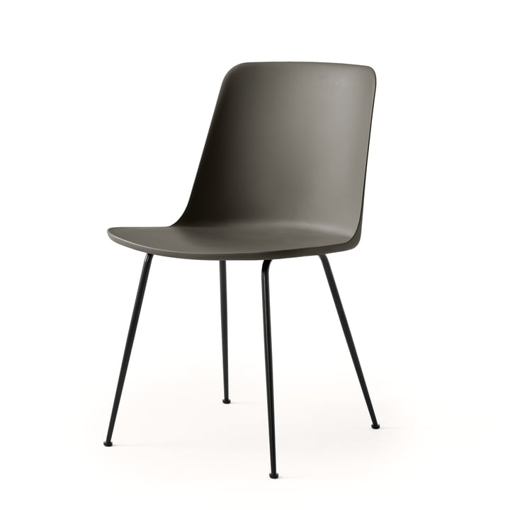 Rely Chair HW6, stone grey / frame black from & Tradition