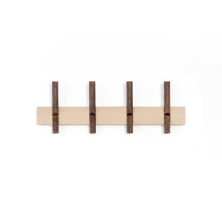 Roon & Rahn Reces Wall coat rack from We Do Wood in the finish natural oak / smoked