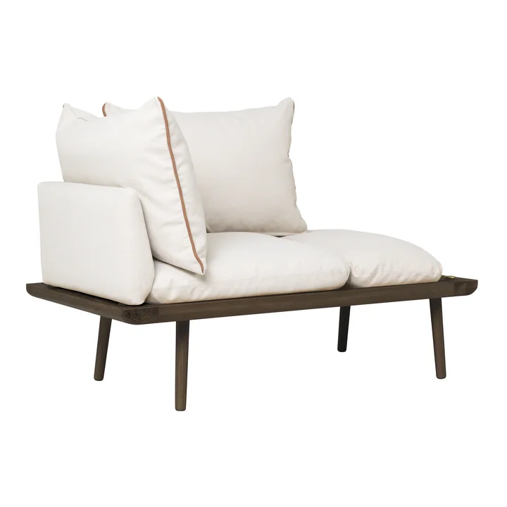 Lounge Around 1. 5 seater, dark oak / white sands from Umage