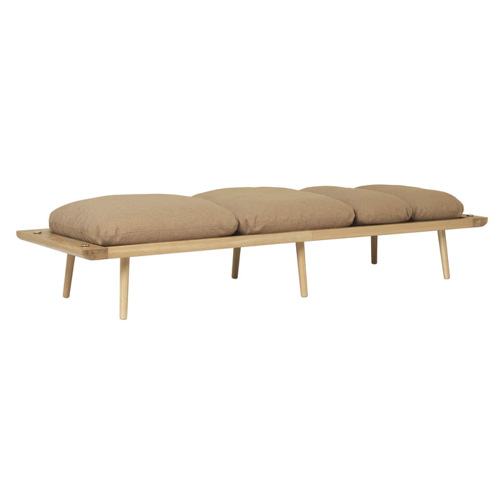 Lounge Around Daybed, oak / sugar brown from Umage