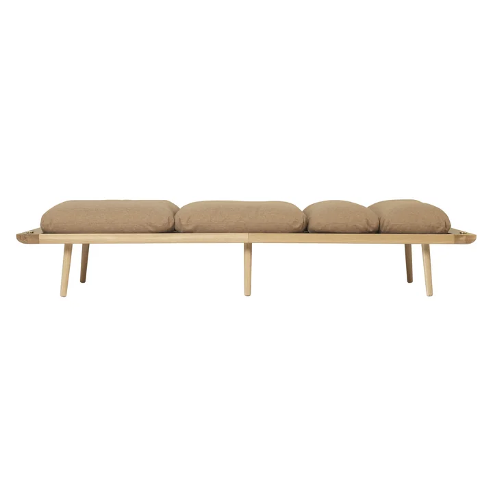 Lounge Around Daybed, oak / sugar brown from Umage