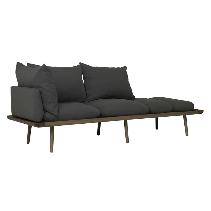 Lounge Around 3 seater sofa, dark oak, shadow from Umage