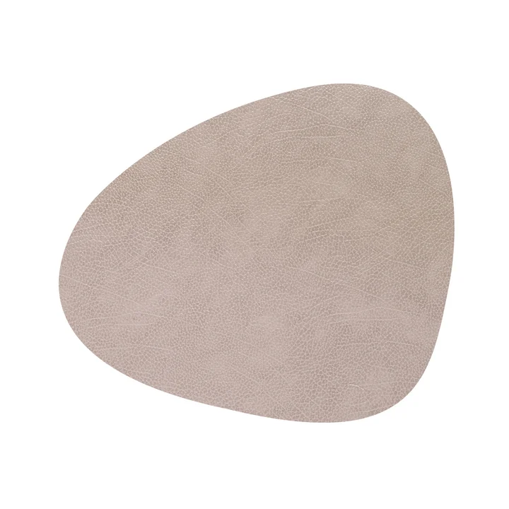Placemat Curve M, 31 x 35 cm, Hippo warm grey from Lind DNA