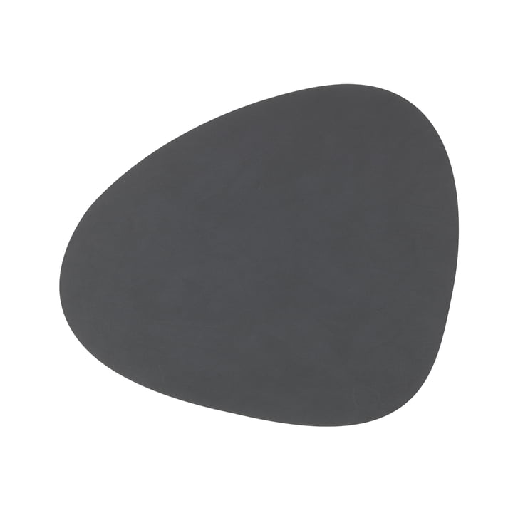 Placemat Curve M, 31 x 35 cm, Nupo anthracite from LindDNA