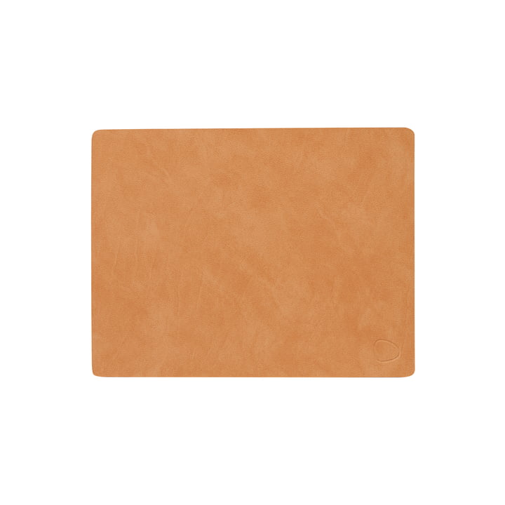 Placemat Square M, 3 4. 5 x 2 6. 5 cm, Nupo burned curry by LindDNA
