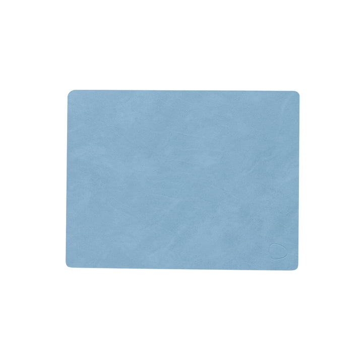 Placemat Square M, 3 4. 5 x 2 6. 5 cm, Nupo light blue from LindDNA