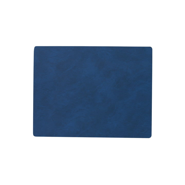 Placemat Square M, 3 4. 5 x 2 6. 5 cm, Nupo midnight blue by LindDNA