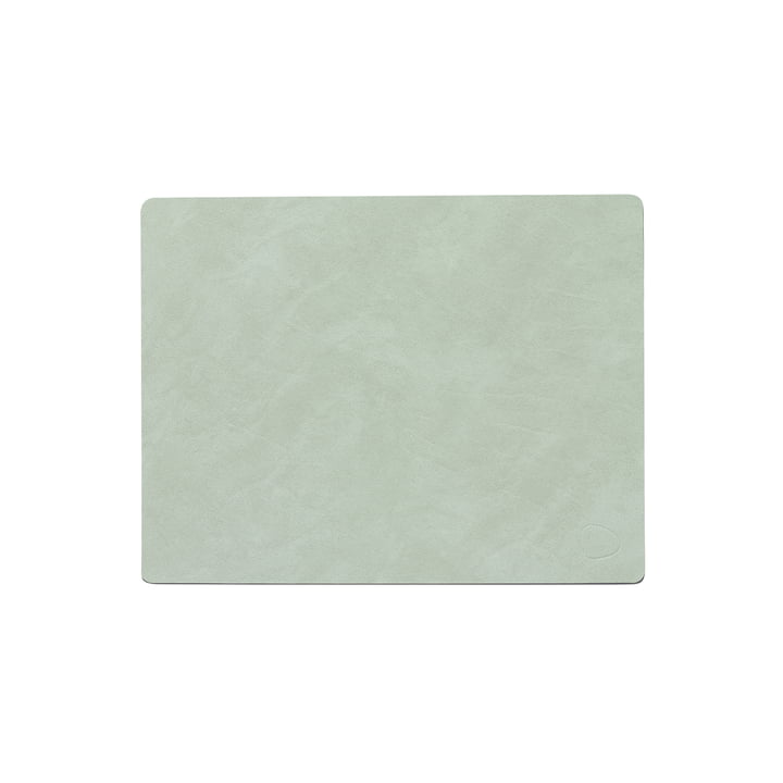 Placemat Square M, 3 4. 5 x 2 6. 5 cm, Nupo olive green from LindDNA
