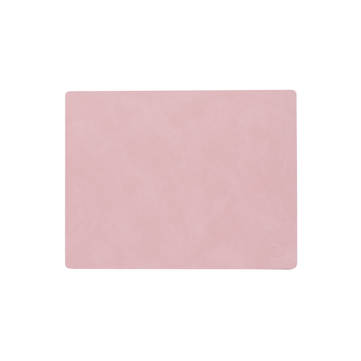 Placemat Square M, 3 4. 5 x 2 6. 5 cm, Nupo rose by LindDNA