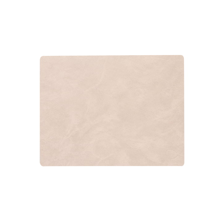 Placemat Square M, 3 4. 5 x 2 6. 5 cm, Nupo sand from LindDNA