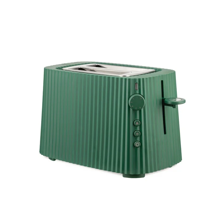 Plissé Toaster from Alessi in the color green