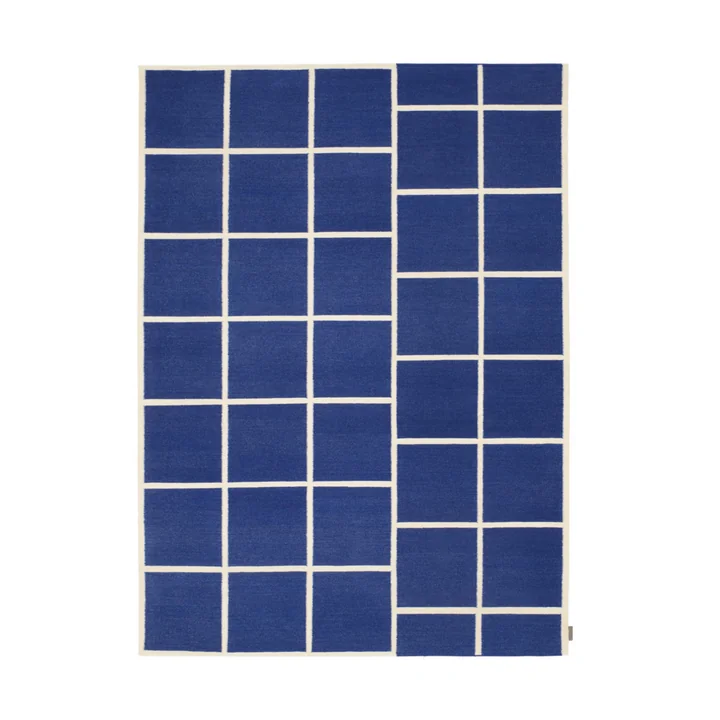 Kelim Untitled_AB14 Carpet, 180 x 240 cm, blue / beige (0011 Deep blue) from Kvadrat