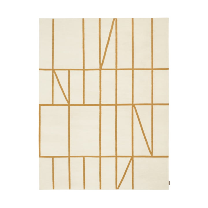 Kelim Untitled_AB13 Carpet, 180 x 240 cm, beige / yellow (0001 Sun light) from Kvadrat