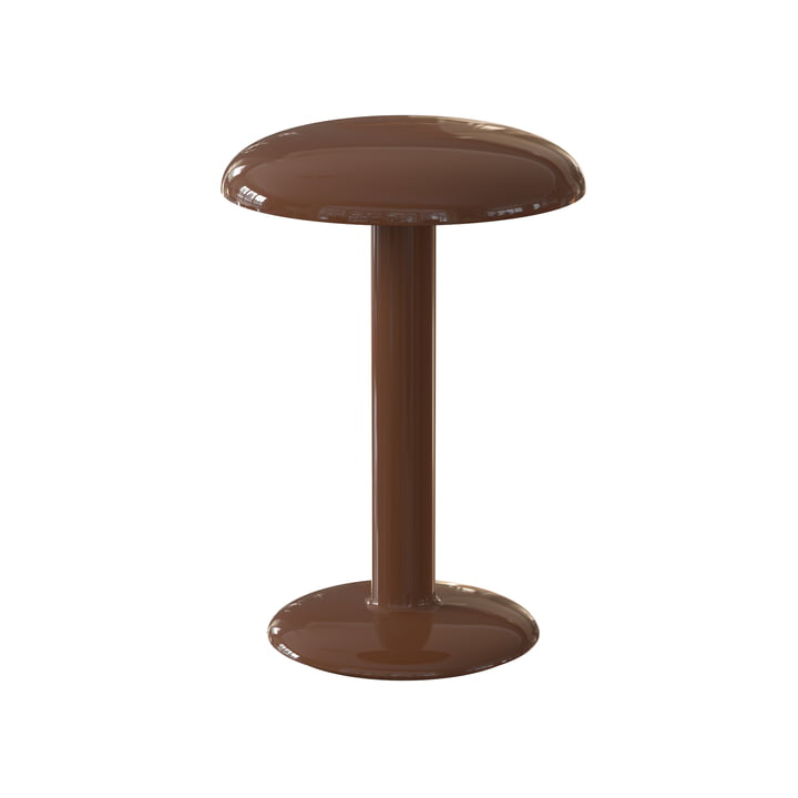 Gustave LED table lamp, H 23 cm, chocolate from Flos