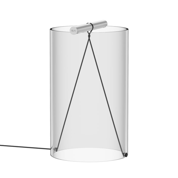 To-Tie LED table lamp T2, Ø 20 cm, anodized aluminum from Flos