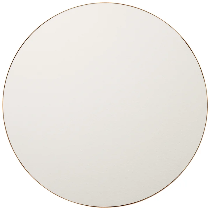 Retell Pinboard Ø 80 cm, white / brass from Gejst