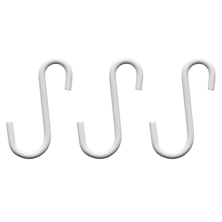 Nivo Shelf hook, white (set of 3) from Gejst