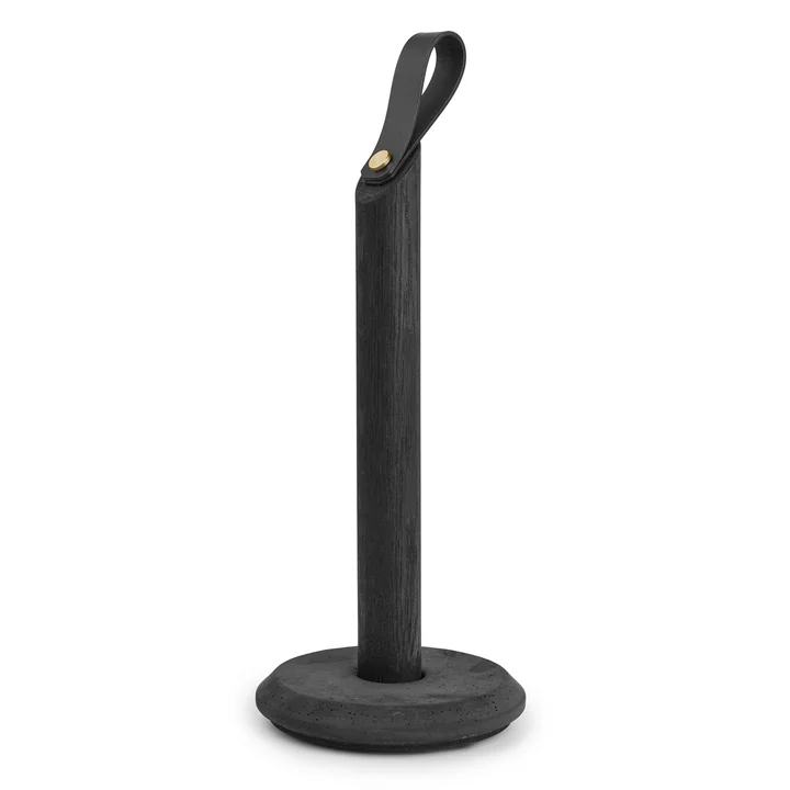 Grab Kitchen roll holder, Ø 4,7 x 31,5 cm, oak / black from Gejst