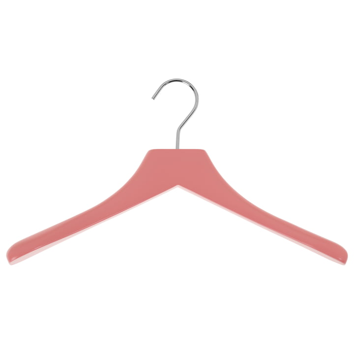 Coat hanger 0112 , flamingo pink / chrome from Schönbuch